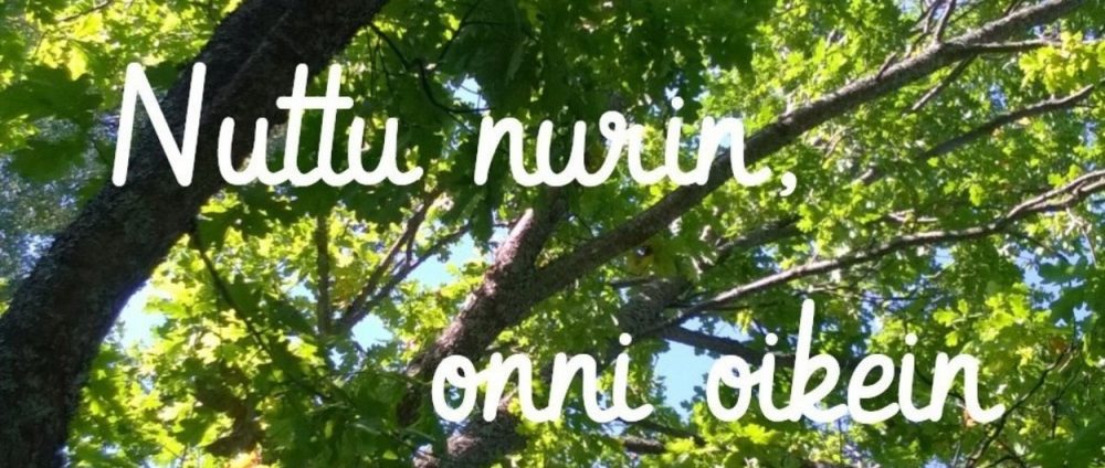 Nuttu nurin, onni oikein